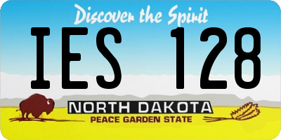 ND license plate IES128