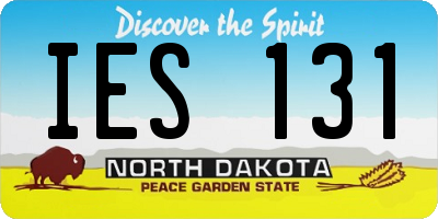 ND license plate IES131