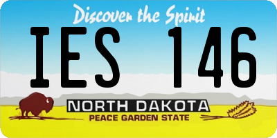 ND license plate IES146