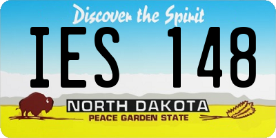 ND license plate IES148