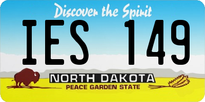 ND license plate IES149
