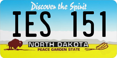 ND license plate IES151