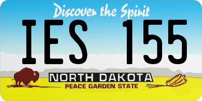 ND license plate IES155