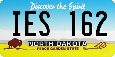 ND license plate IES162