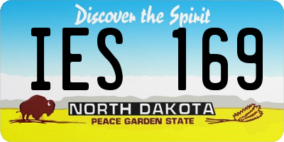 ND license plate IES169