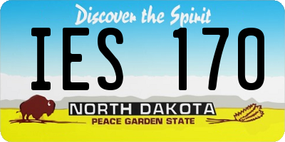 ND license plate IES170