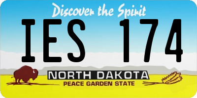ND license plate IES174