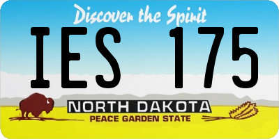 ND license plate IES175