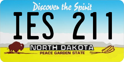 ND license plate IES211