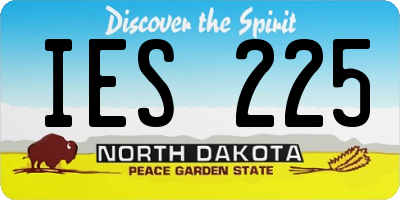 ND license plate IES225