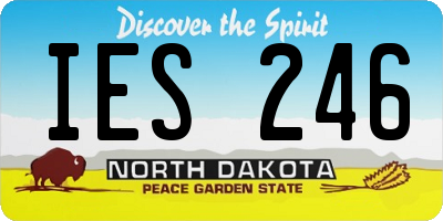 ND license plate IES246