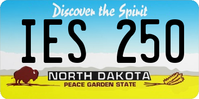 ND license plate IES250