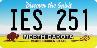 ND license plate IES251