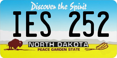 ND license plate IES252