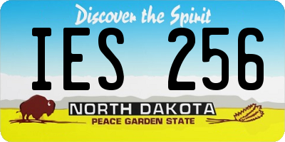 ND license plate IES256