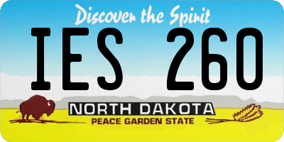 ND license plate IES260