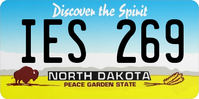 ND license plate IES269