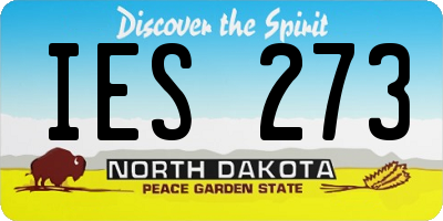 ND license plate IES273
