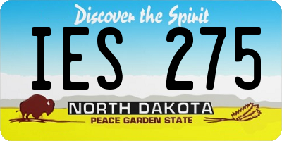 ND license plate IES275