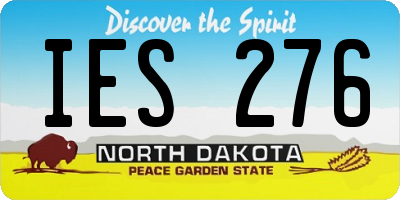 ND license plate IES276