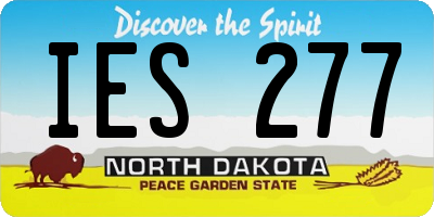 ND license plate IES277