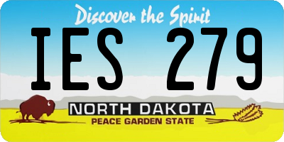 ND license plate IES279