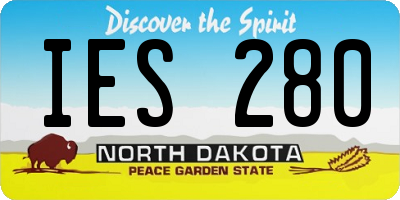 ND license plate IES280