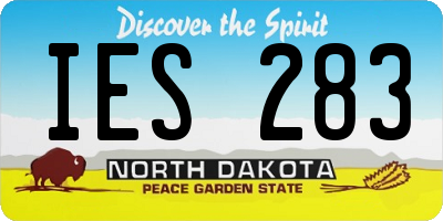 ND license plate IES283