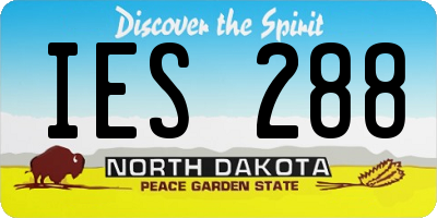 ND license plate IES288