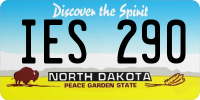 ND license plate IES290