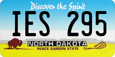 ND license plate IES295