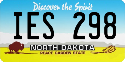 ND license plate IES298