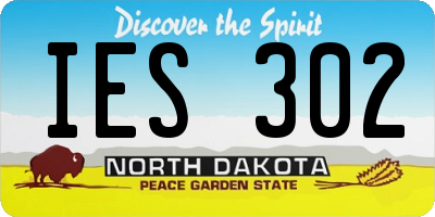 ND license plate IES302