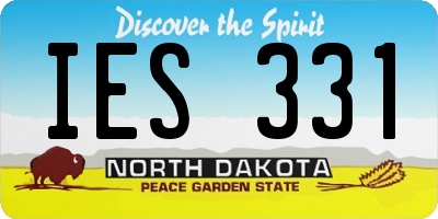 ND license plate IES331