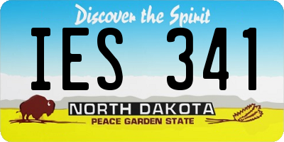 ND license plate IES341