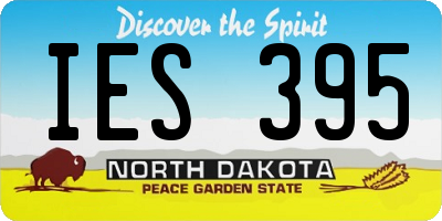 ND license plate IES395