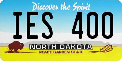 ND license plate IES400