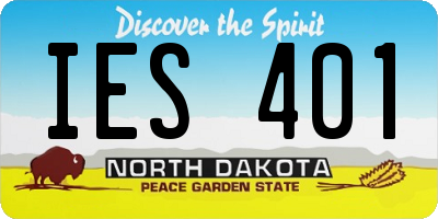 ND license plate IES401