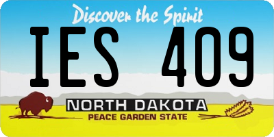 ND license plate IES409