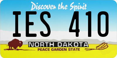 ND license plate IES410