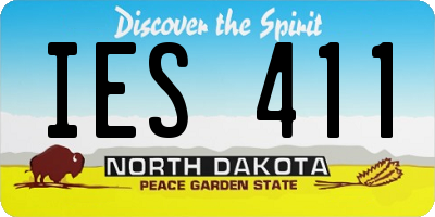 ND license plate IES411