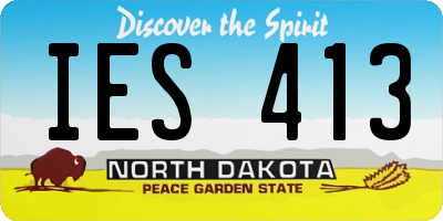 ND license plate IES413