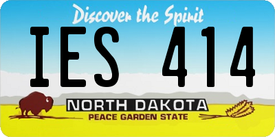 ND license plate IES414