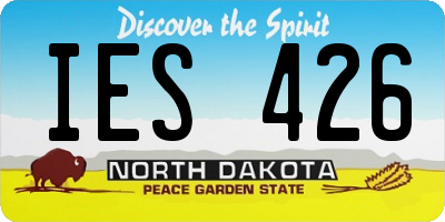 ND license plate IES426