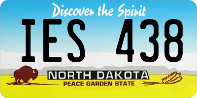 ND license plate IES438