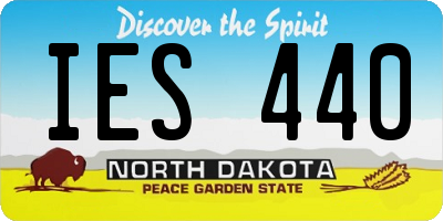 ND license plate IES440