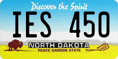 ND license plate IES450