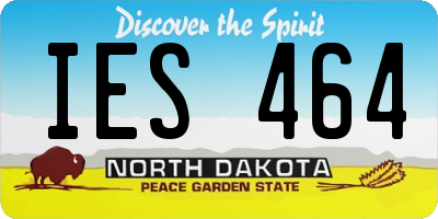 ND license plate IES464