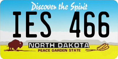 ND license plate IES466