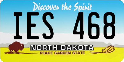 ND license plate IES468